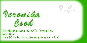 veronika csok business card